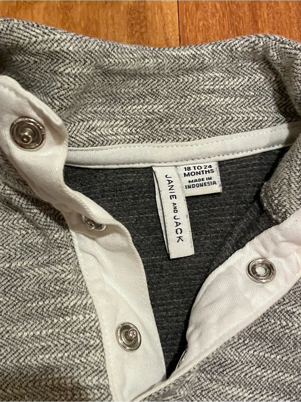 Janie and Jack Grey Heather Sweatshirt & Jogger Set
